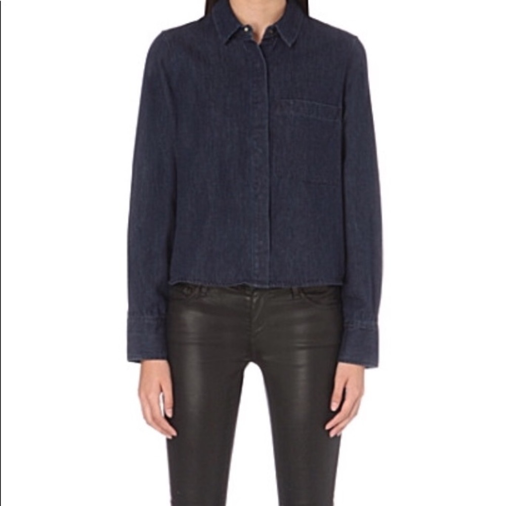 All Saints denim shirt size 0